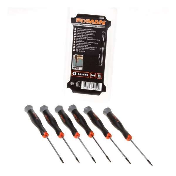 Fixman precisie schroevendraaierset TX Fixman precisie schroevendraaierset TX