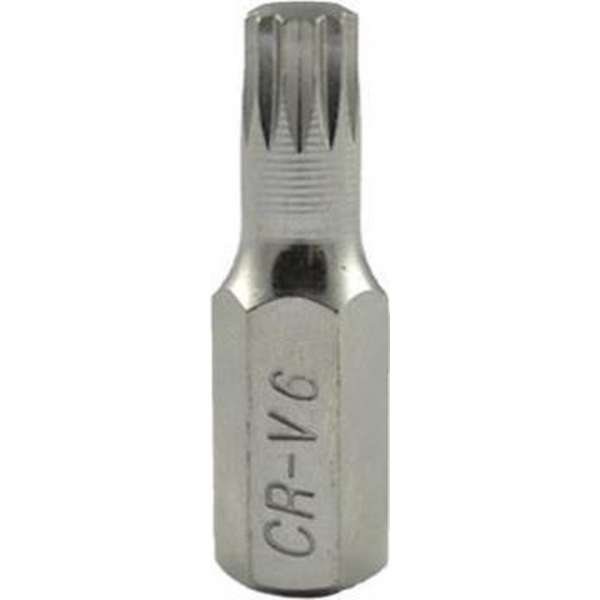 JBM Tools | M8 inbussleutel met xzn-bit 6mm - verchroomd JBM Tools | M8 inbussleutel met xzn-bit 6mm - verchroomd