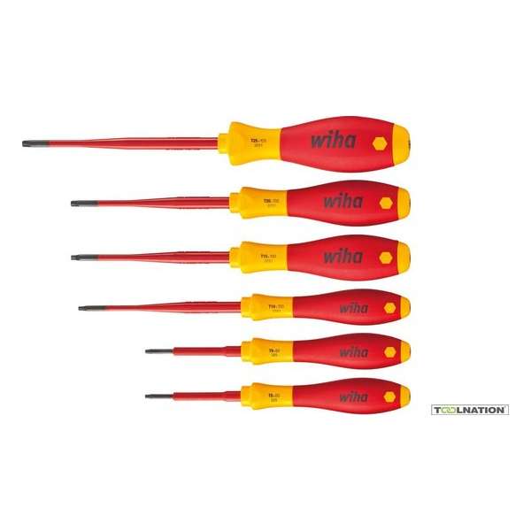 Wiha 3251TRK6 6-delige SoftFinish Electric Slimfix VDE Schroevendraaierset - Torx Tamper Resistant Wiha 3251TRK6 6-delige SoftFinish Electric Slimfix VDE Schroevendraaierset - Torx Tamper Resistant