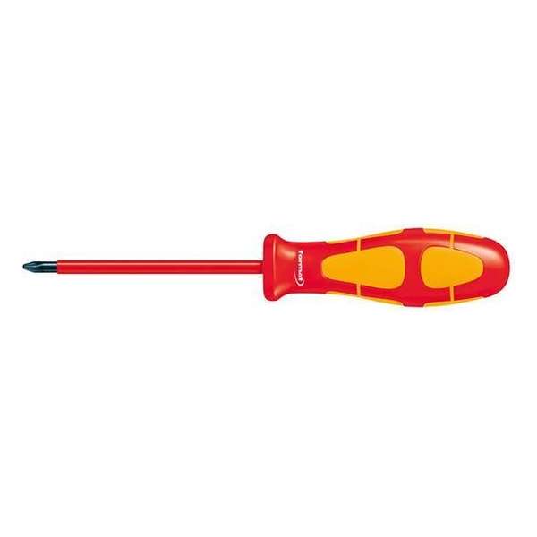 VDE-schroevendraaier 2-componentengreep Speciaal staal PZ1x80mm FORMAT VDE-schroevendraaier 2-componentengreep Speciaal staal PZ1x80mm FORMAT