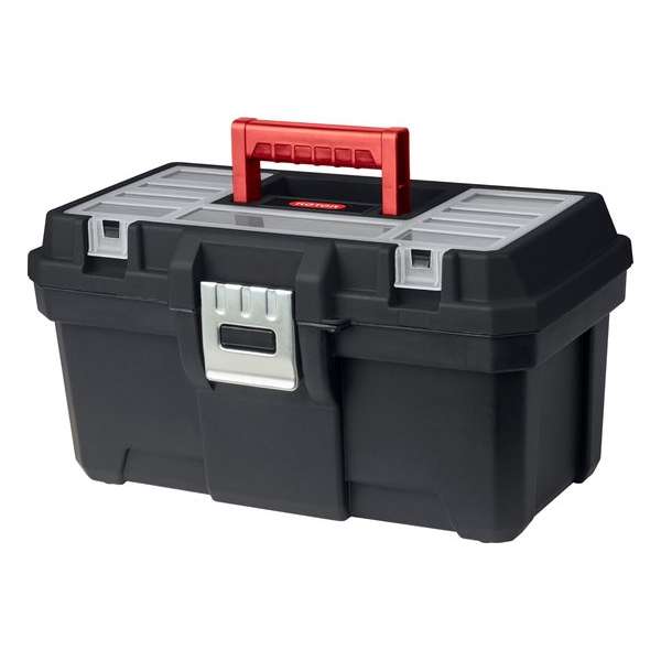 Keter Basic Toolbox Gereedschapskoffer- 16 inch - 39,7x21,3x20,6cm - Zwart Keter Basic Toolbox Gereedschapskoffer- 16 inch - 39,7x21,3x20,6cm - Zwart