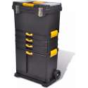 VidaXL Grote Gereedschapskist 46x28x82 cm - Trolley - Exclusief gereedschap