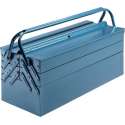 Deuba Stalen gereedschapskoffer blauw 53x20x20cm