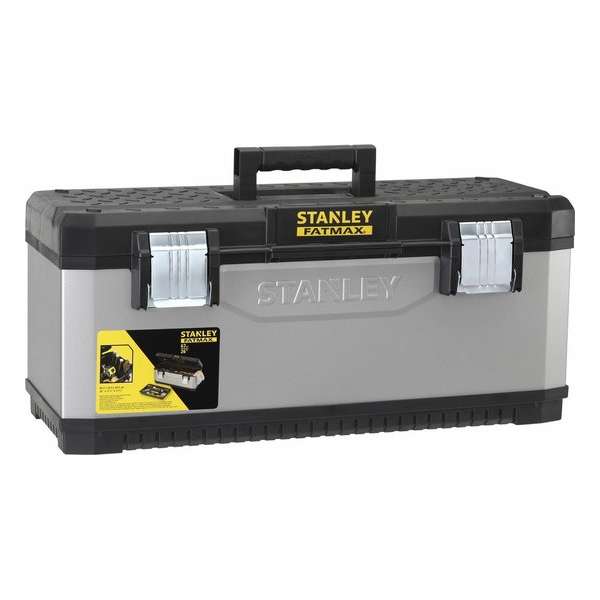 STANLEY Gereedschapskoffer MP Galva 26” 1-95-620 - roestvrije sluitingen - ergonomische handgreep STANLEY Gereedschapskoffer MP Galva 26” 1-95-620 - roestvrije sluitingen - ergonomische handgreep