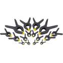 STHT0-83094 Veerklemmen zak 16 stuks - 16 stuks 2 x 75mm, 2 x 63mm, 4 x 38mm, 4 x 25mm, 4 x 19mm
