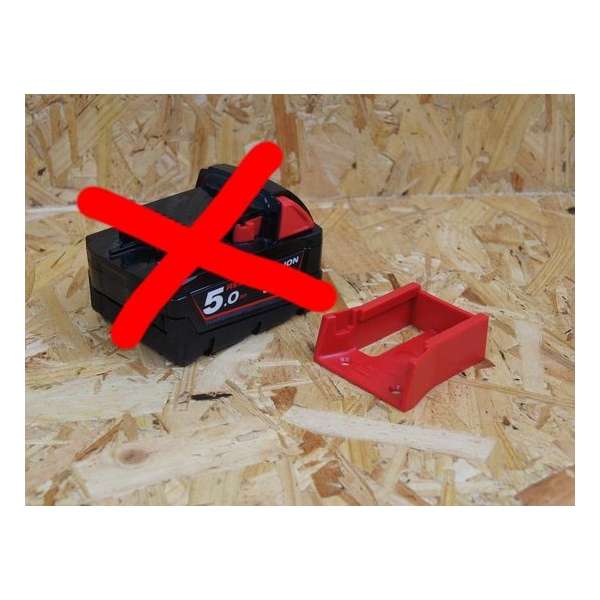 Stealthmounts Milwaukee M18 accu houder (6 stuks) Stealthmounts Milwaukee M18 accu houder (6 stuks)