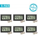 Qitch&Quisine - Hygro - Vochtmeter - Hygrometer - Hygrometer Met Batterijen - Zwart - Inc