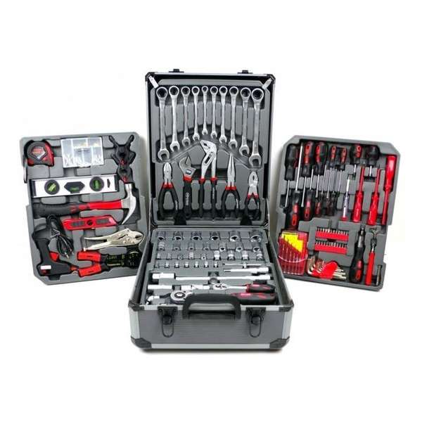 Hofftech Gereedschapskoffer 186-delig - Trolley Hofftech Gereedschapskoffer 186-delig - Trolley