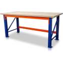 Paktafel - Werkbank Tegometall met extra dik (40mm) multiplex werkblad