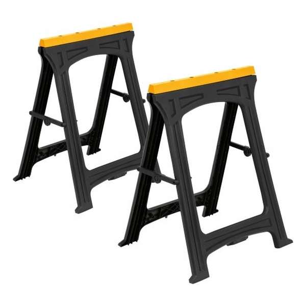 VOREL Opvouwbare Schragen set 2 stuks - 75kg max per schraag - 52x78cm VOREL Opvouwbare Schragen set 2 stuks - 75kg max per schraag - 52x78cm
