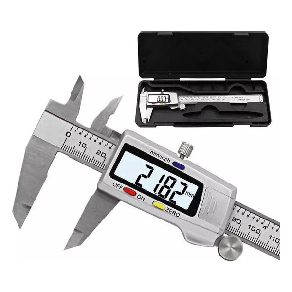 Repus Digitale Schuifmaat RVS | Caliper | Schuifpasser | 150mm | Inclusief opbergdoos | I Repus Digitale Schuifmaat RVS | Caliper | Schuifpasser | 150mm | Inclusief opbergdoos | I