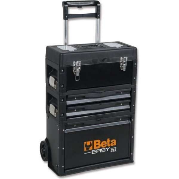 C43 Trolley | 3 Afneembare modules | Zwart C43 Trolley | 3 Afneembare modules | Zwart