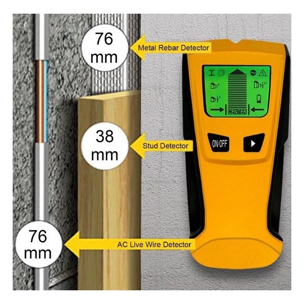Repus digitaal leidingzoeker - detectie apparaat - detector - 3 in 1 Detector voor Muren Repus digitaal leidingzoeker - detectie apparaat - detector - 3 in 1 Detector voor Muren