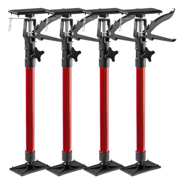 TecTake - 4 Deurspanners rood - 402616