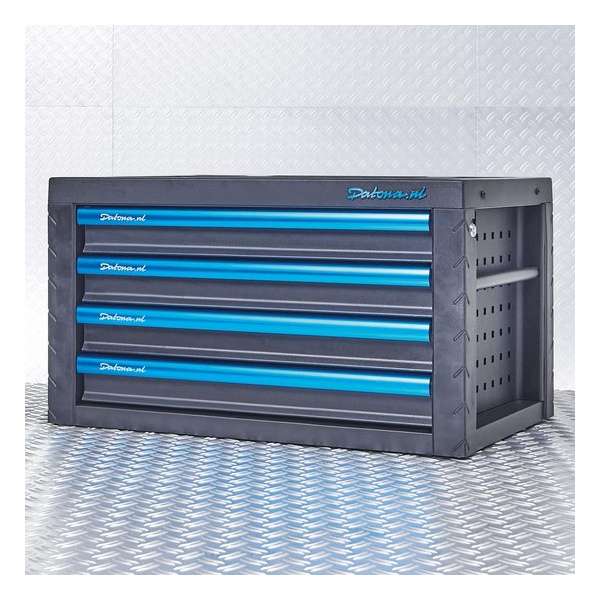 Datona® Gereedschapskist Black-Line met 4 laden - Zwart Datona® Gereedschapskist Black-Line met 4 laden - Zwart