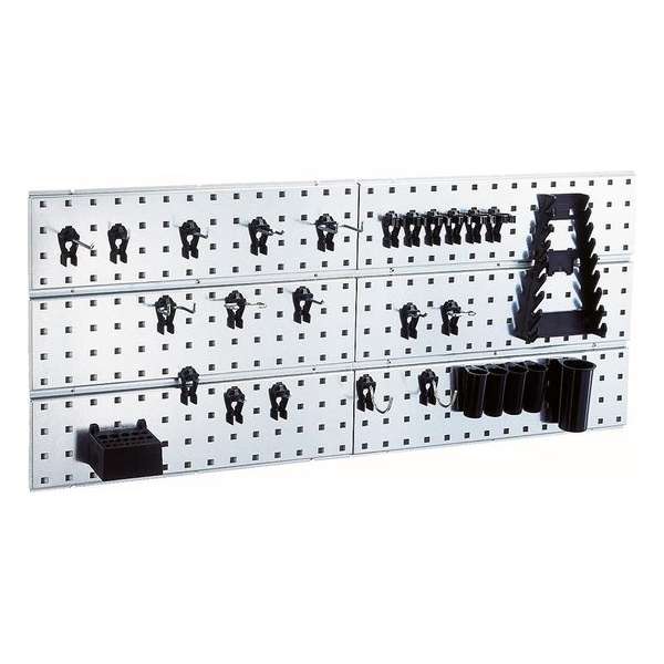 Raaco Gereedschapsborden - 2 stuks - Incl. 28 Super Clips - 104x44 cm - 109642 Raaco Gereedschapsborden - 2 stuks - Incl. 28 Super Clips - 104x44 cm - 109642