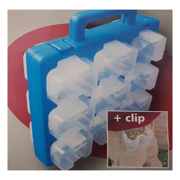 MultiOrganiser - Schroeven opslag - 18 vaks, met uitneembare, ophangbare bakjes MultiOrganiser - Schroeven opslag - 18 vaks, met uitneembare, ophangbare bakjes
