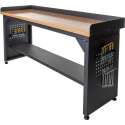 Datona® Werkbank PRO - bamboe werkblad - legbord - 200 cm -  Zwart