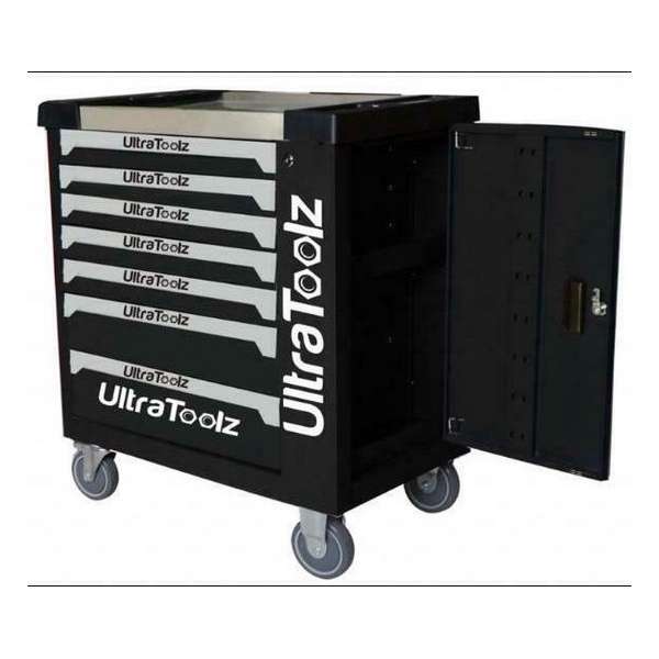 Ultratoolz Gereedschapwagen XXL 399pcs Professionele Kar 7 lades Ultratoolz Gereedschapwagen XXL 399pcs Professionele Kar 7 lades