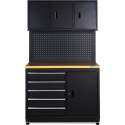 Werkbank garage 120 cm met gereedschapskasten