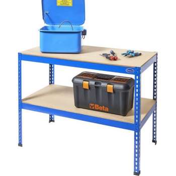 Datona® Werkbank met legbord - Blauw