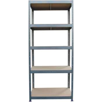 Opbergrek met 5 planken of werkbank, 875 kg laadvermogen, 45 x 90 x 180 cm