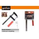 GoldTools Schroef-lijmklem - 2 stuks - Lijmklem - Lijmtang - F-spanklem lijmklem - F-klem - Rood - 80x200mm