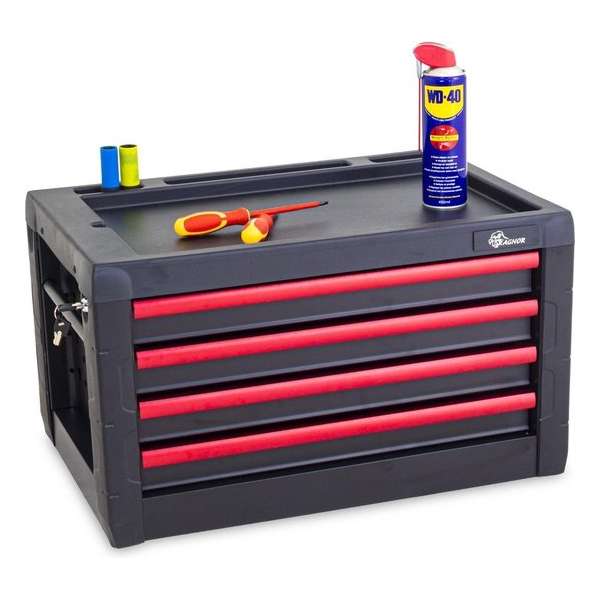 Ragnor Gereedschapskist `Odin` leeg - Professional Line - 4 Lades - Met Cilinderslot Ragnor Gereedschapskist `Odin` leeg - Professional Line - 4 Lades - Met Cilinderslot