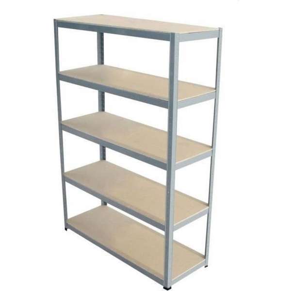 SODIAC Plank-rekken zware lading 5 planken -175 kg per lade - 180 x 120 x 45 cm SODIAC Plank-rekken zware lading 5 planken -175 kg per lade - 180 x 120 x 45 cm