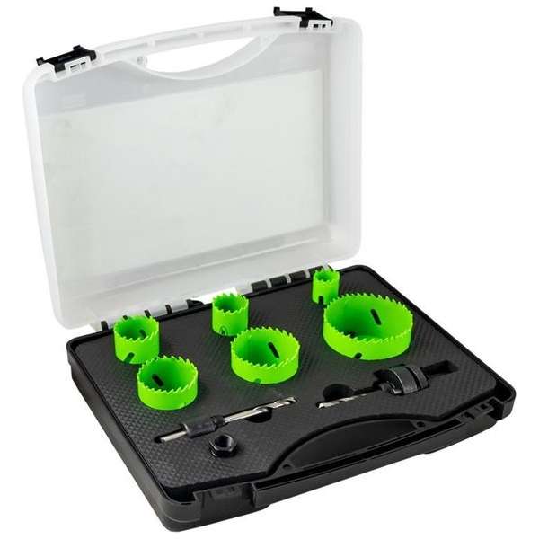 JBM Tools | Gatenzaagset met adapters | 8-delig | Bi-metaal JBM Tools | Gatenzaagset met adapters | 8-delig | Bi-metaal