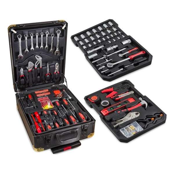 Hanse Werkzeuge Blackline Gereedschapskoffer - 187 delig - Chroom Vanadium Hanse Werkzeuge Blackline Gereedschapskoffer - 187 delig - Chroom Vanadium