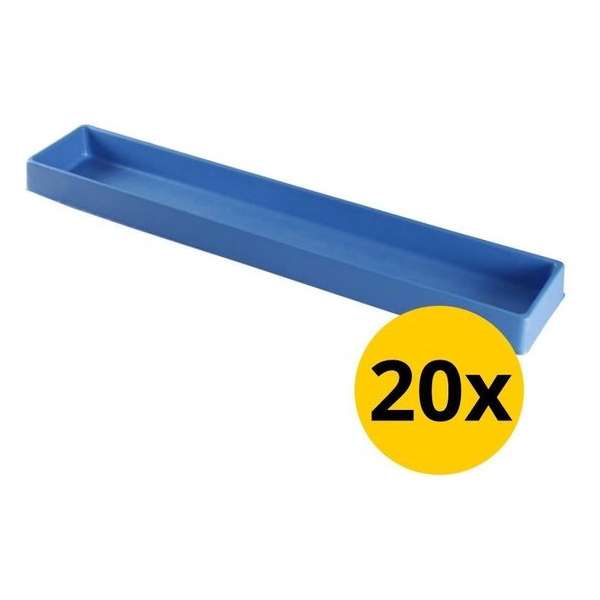 Datona® Vakverdeling met 1 compartiment - 20 stuks - Blauw Datona® Vakverdeling met 1 compartiment - 20 stuks - Blauw