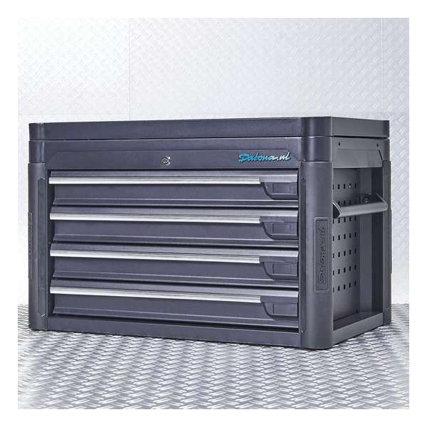 Datona® Gereedschapskist tech-line 80 cm - Mat Zwart Datona® Gereedschapskist tech-line 80 cm - Mat Zwart