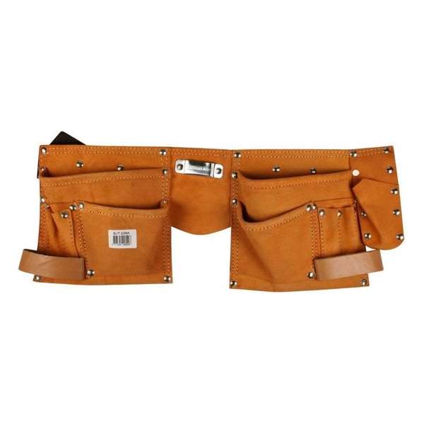 Orange85 Gereedschapsgordel - Leder - 10 - Vakken - Extra Sterk - Stevig - Verstelbaar - Klussen - Gereedschap Orange85 Gereedschapsgordel - Leder - 10 - Vakken - Extra Sterk - Stevig - Verstelbaar - Klussen - Gereedschap