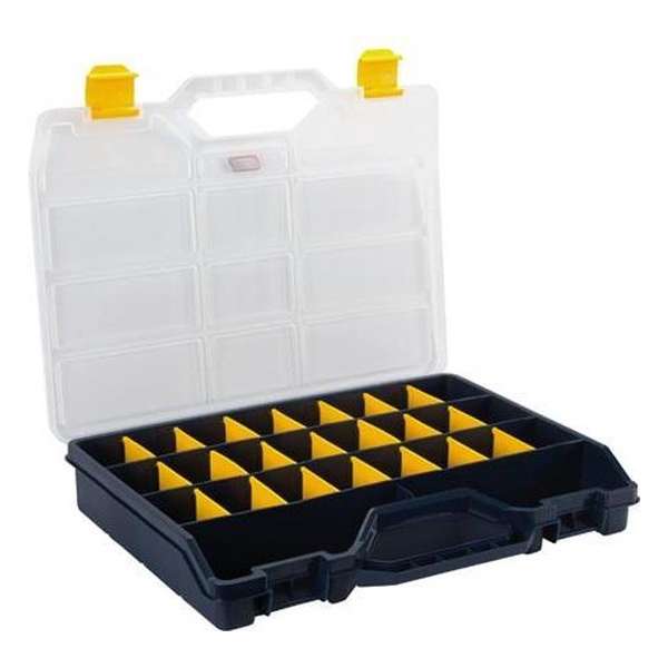 Sorteerkoffer - 460 x 350 x 81 mm - 21 uitneembare verdeelvakken - Tayg Sorteerkoffer - 460 x 350 x 81 mm - 21 uitneembare verdeelvakken - Tayg