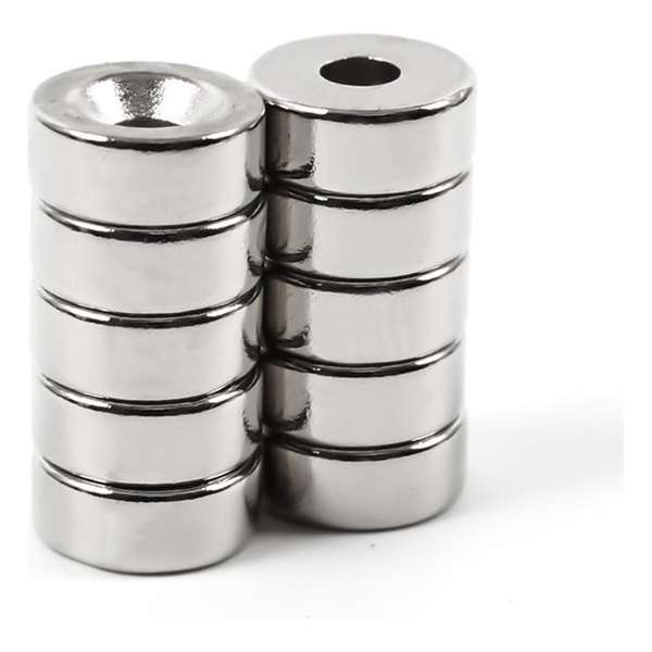 magneet ring 12*5 verzonken gat 4 mm 25 stuks magneetringen magneet ring 12*5 verzonken gat 4 mm 25 stuks magneetringen
