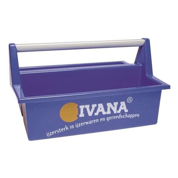 Ivana gereedschapsbak blauw plastic 390 x 290 x 215 mm Ivana gereedschapsbak blauw plastic 390 x 290 x 215 mm