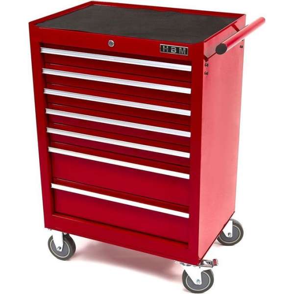HBM 7 laden (HOGE) gereedschapswagen ROOD HBM 7 laden (HOGE) gereedschapswagen ROOD