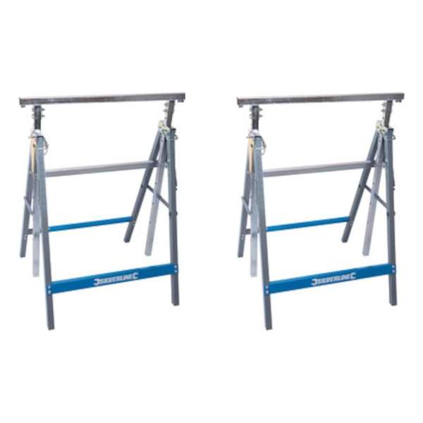 Silverline 'Heavy-Duty' schraag 150 kg - Set van 2 Silverline 'Heavy-Duty' schraag 150 kg - Set van 2