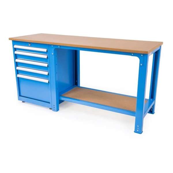 Huvema Werkbank met 12 CNC gereedschapshouders BL 4D 1700x600x850 Huvema Werkbank met 12 CNC gereedschapshouders BL 4D 1700x600x850