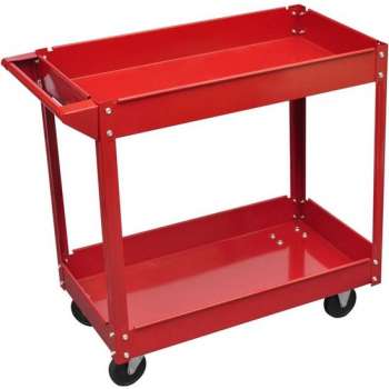 vidaXL - Gereedschapswagen Gereedschap Trolley 2 schappen 140154