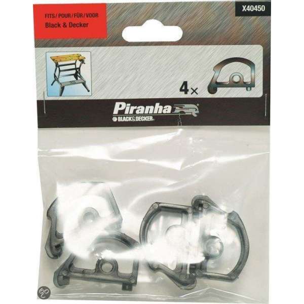 Piranha 4 voetklemmen voor workmate X40450 Piranha 4 voetklemmen voor workmate X40450