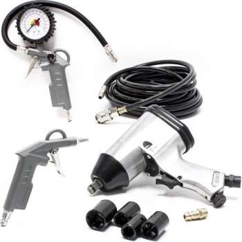 Luchtcompressor accessoires gereedschapsset 8-delige bandenspanning