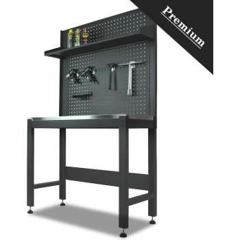 Datona® Werkbank PREMIUM 119 cm breed - Zwart