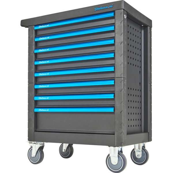 Datona® Gevulde gereedschapswagen Basic PRO 8 lades 3 lades gevuld - Zwart Datona® Gevulde gereedschapswagen Basic PRO 8 lades 3 lades gevuld - Zwart