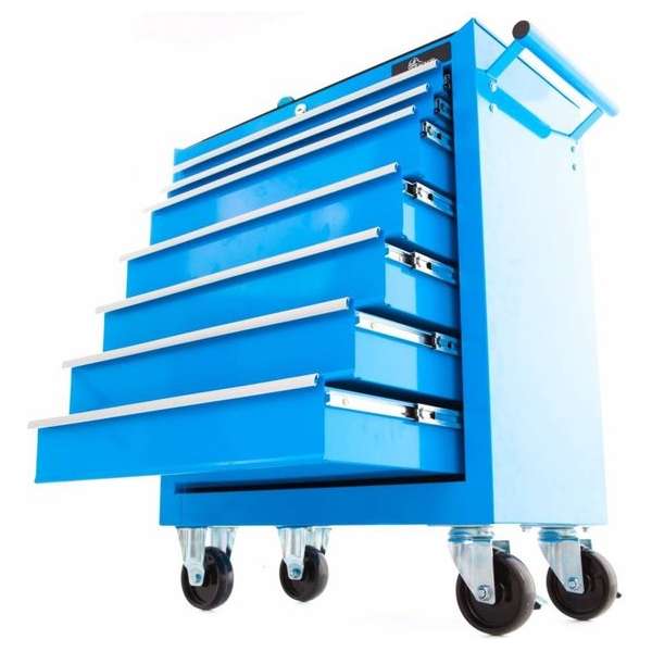 Ragnor Gereedschapswagen Leeg - `Hela` - 7 Lades - Blauw Ragnor Gereedschapswagen Leeg - `Hela` - 7 Lades - Blauw