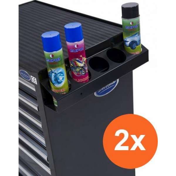 Datona® Spuitbushouder - 2 stuks - Zwart Datona® Spuitbushouder - 2 stuks - Zwart