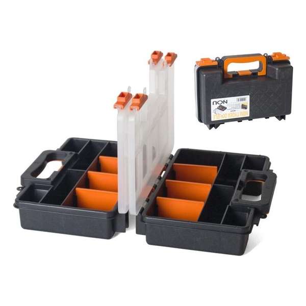 Gerimport Gereedschapskoffer Organizer 28 X 12 X 21 Cm Zwart