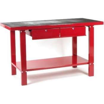 Werkbank / werktafel metaal rood