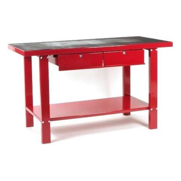 Werkbank / werktafel metaal rood Werkbank / werktafel metaal rood